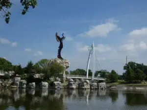 威奇托印第安人雕像